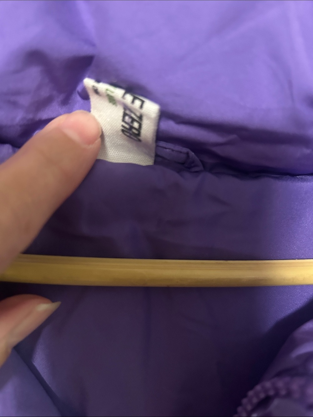 Double Zero Purple Cropped Puffer Jacket View 4